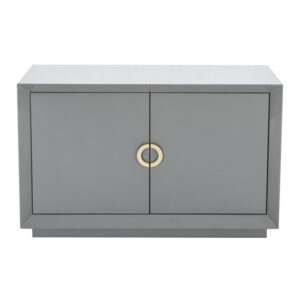 Quin High Gloss Sideboard With 2 Doors In Grey