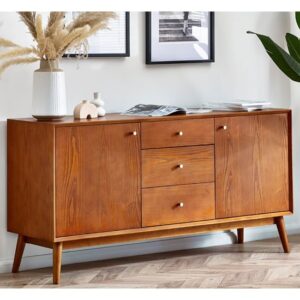 Layton Wooden Sideboard Large With 2 Doors 3 Drawers In Cherry