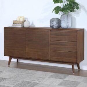 Cairo Wooden Sideboard With 2 Doors 3 Drawers In Walnut