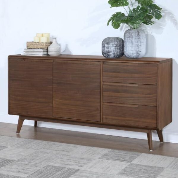 Cairo Wooden Sideboard With 2 Doors 3 Drawers In Walnut