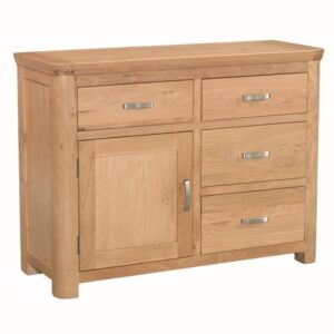 Empire Wooden Sideboard With 1 Door 4 Drawers In Oak