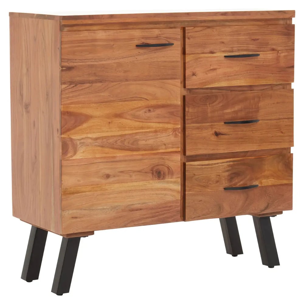 Nashua Wooden Sideboard With 1 Door 3 Drawers In Natural