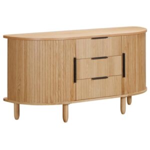 Vevey Wooden Sideboard With 2 Doors 3 Drawers In Oak